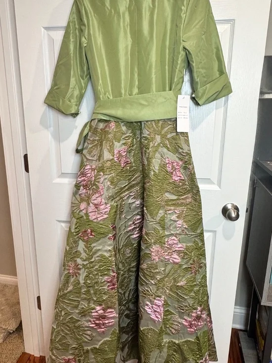 NWT Lavetir Wedding/Formal Floor Length A Line 3/4 Sleeve Pocket Dress, Size 10 - Picture 10 of 15